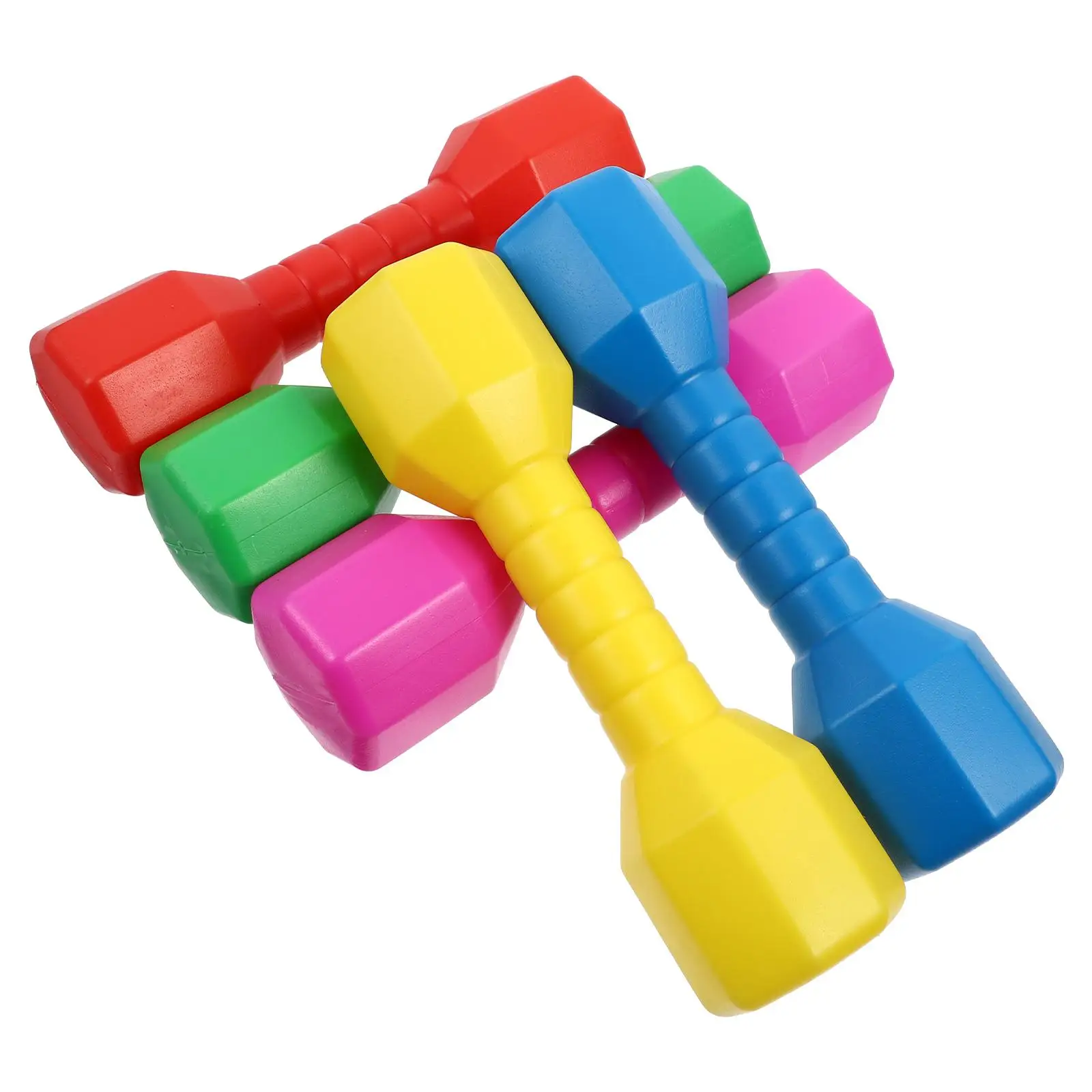 5 Pcs Baby Hand Grasp Dumbbell Children Fitness Toy Kids Plastic Hand Dumbbell Mini Toys Equipment Dumbbells Fitness Body