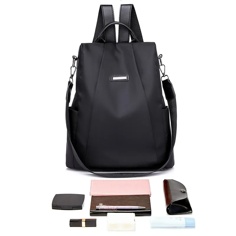 Zaino multifunzione donna in nylon per scuola viaggio e tempo_voghion.com