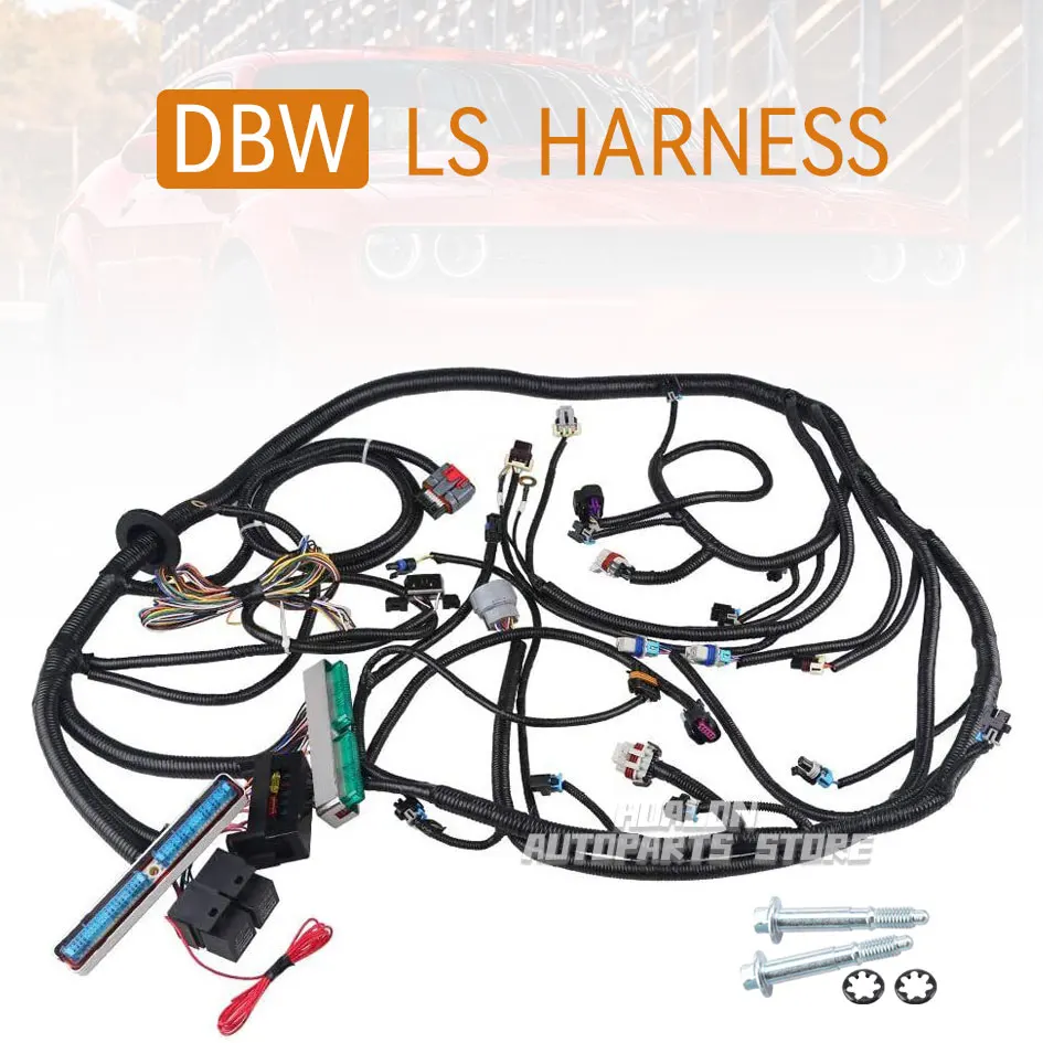 4L60E DBW Standalone Engine Wiring Harness For 03-07 DBW LS3 VORTEC Engine 4.8L 5.3L 6.0L Drive by Wire LS Swap Wire Harness car repair accessories,fuel injector wiring harness