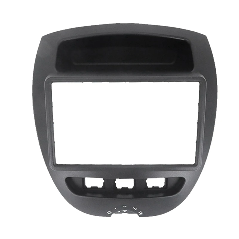 2 Din Car Radio Fascia Parts Per Toyota Aygo Citroen C1 Peugeot 107 2005-2014 Fascia Dash Kit Dvd Radio Panel Stereo Cover