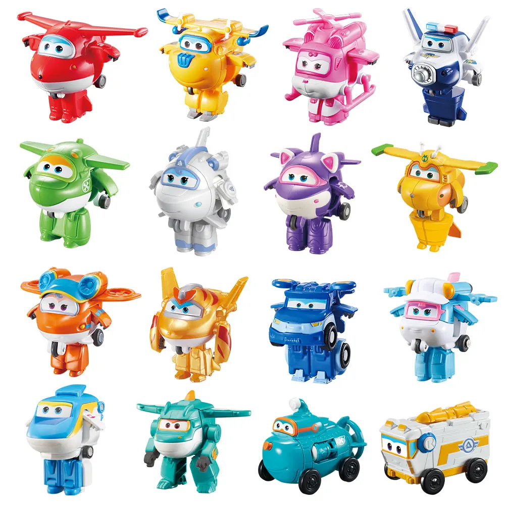 36 Types Super Wings 2 Scale Mini Transforming Anime Deformation Plane Robot Action Figures Transformation Toys For Kids Gifts tobot warrior machine deformed robot vehicle transformation action figure mecha car deformation auto robot children kids toys