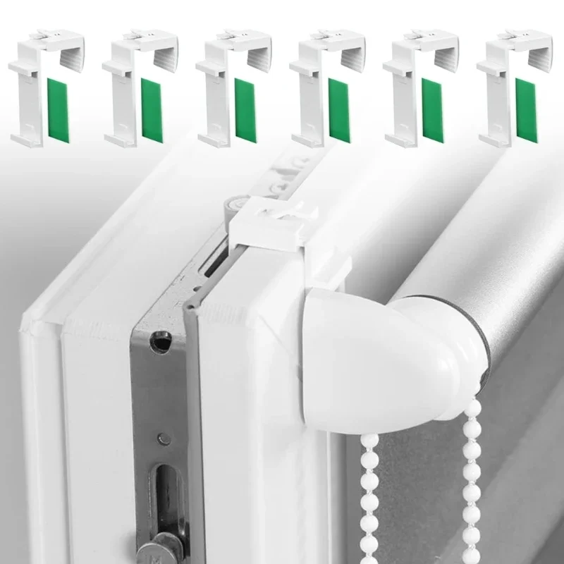 20/60Pcs Roller Blind Adjustable Brackets Replacement Accessories Roller Curtain Holder Repair Parts Window Shade Clamp