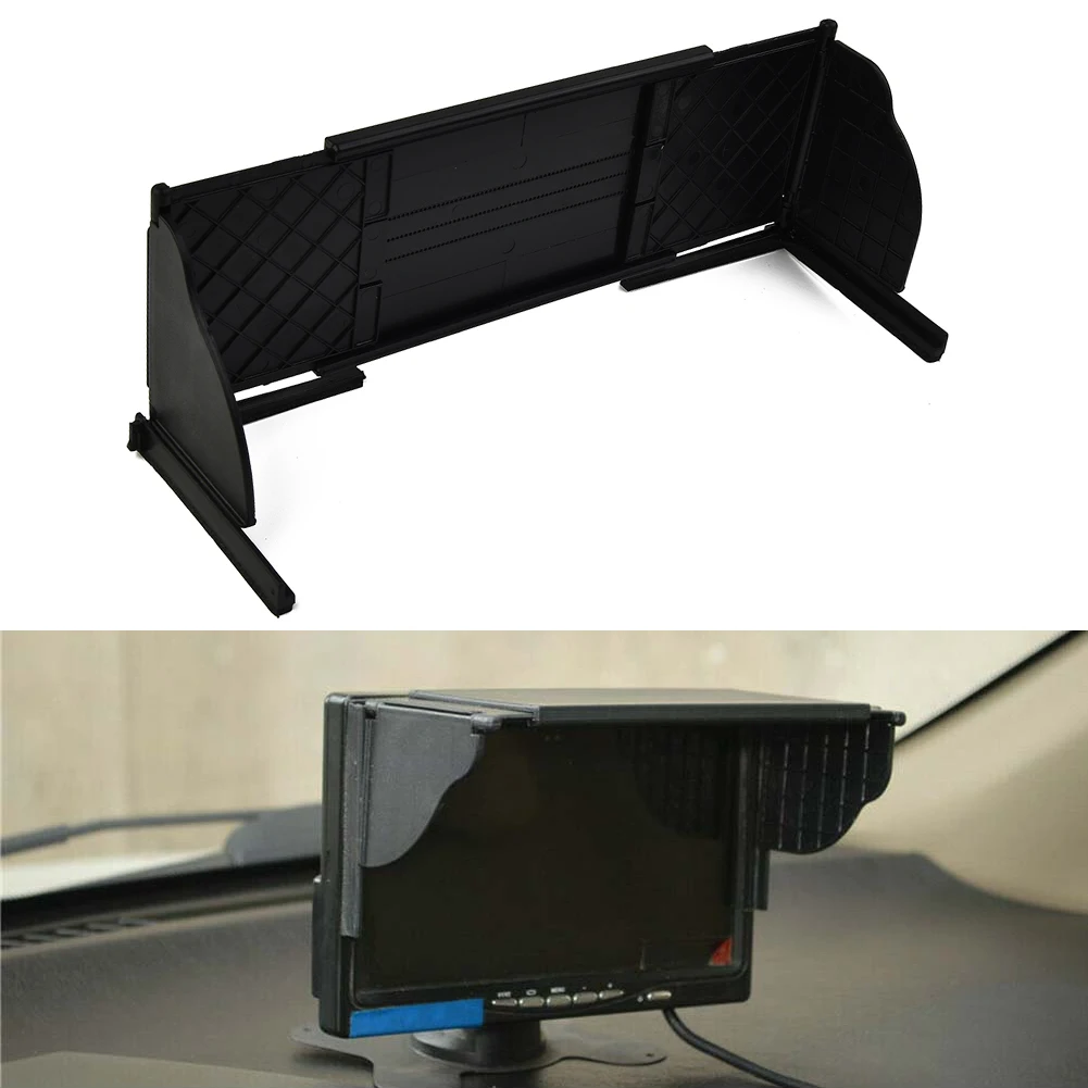 

1pc GPS Sunshade Visor Lens Hood Anti-Glare Car Navigator Cover Black ABS For 8inch GPS Navigation Interior Parts Sun Visors