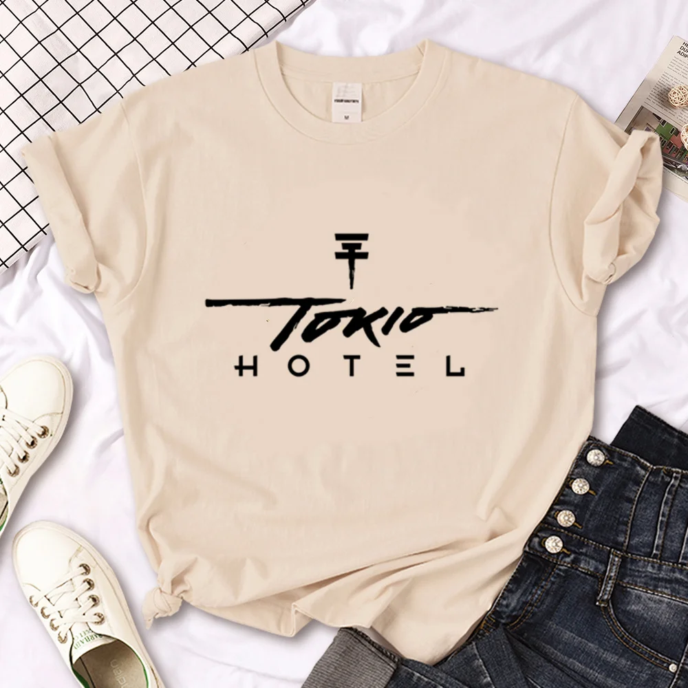 

Tokio Hotel Tee women Japanese Y2K manga t-shirts girl streetwear y2k 2000s clothing