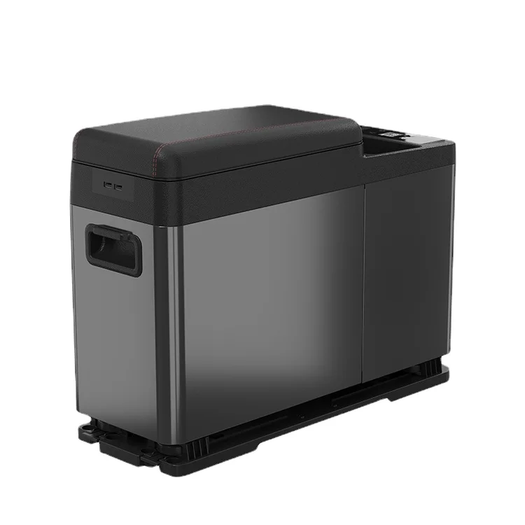 CF8 colorful Individual Mini Car Fridge DC 12V for centre armrest in car  truck refrigerator with built in battery