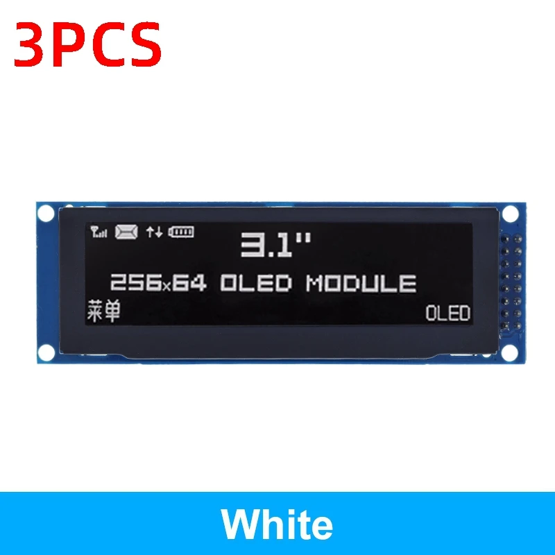 Enhanced Real OLED Display - 3.12 256x64 Dots Graphic Screen with SSD1322 Controller and SPI Support
