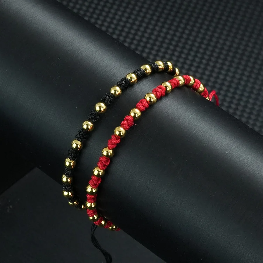 Red String Handmade Adjustable Cord Bracelet for Men and Women