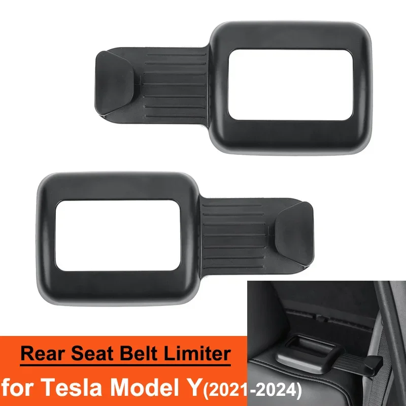 For Tesla Model Y HW4.0 Backseat Seatbelt Guide Holder ModelY Car Rear Seat Safe Belt Guide Limiter Accessories
