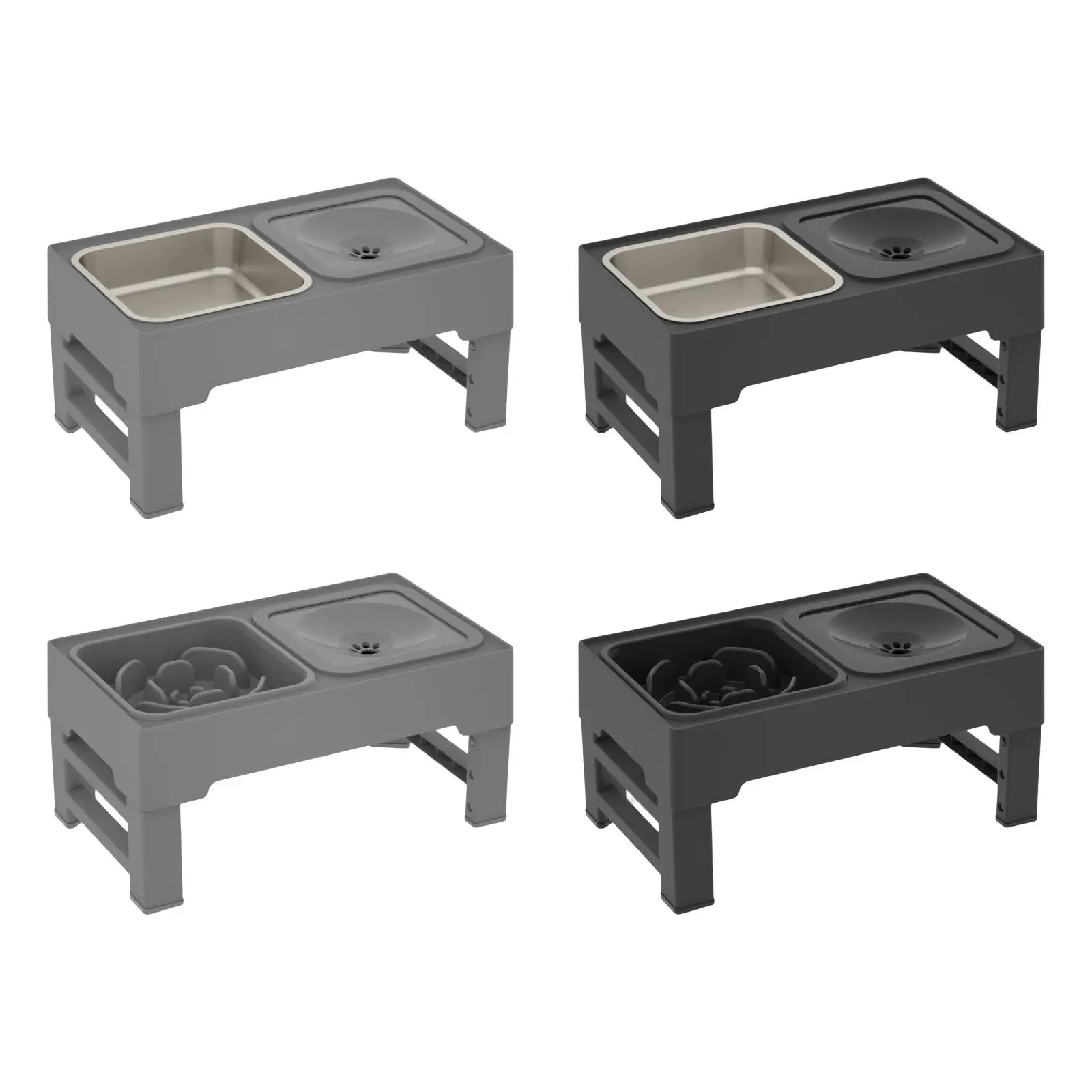 Pet Dog Bowl Elevated Feeder Drinking Eating Feeding Bowl Kitten Food Bowl for Home Outdoor Use