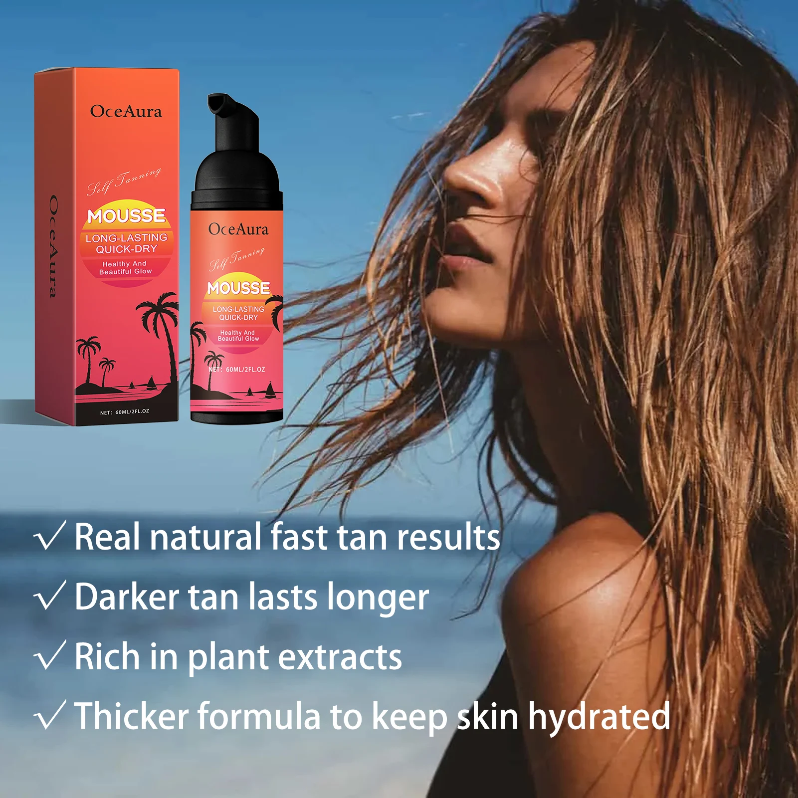 Self Tanning Mousse Sunless Self Tanner For Face Body Sunbed Cream Even Skin Tone Anti Uv Prevent Dark Spots Leg Bronze Makeup