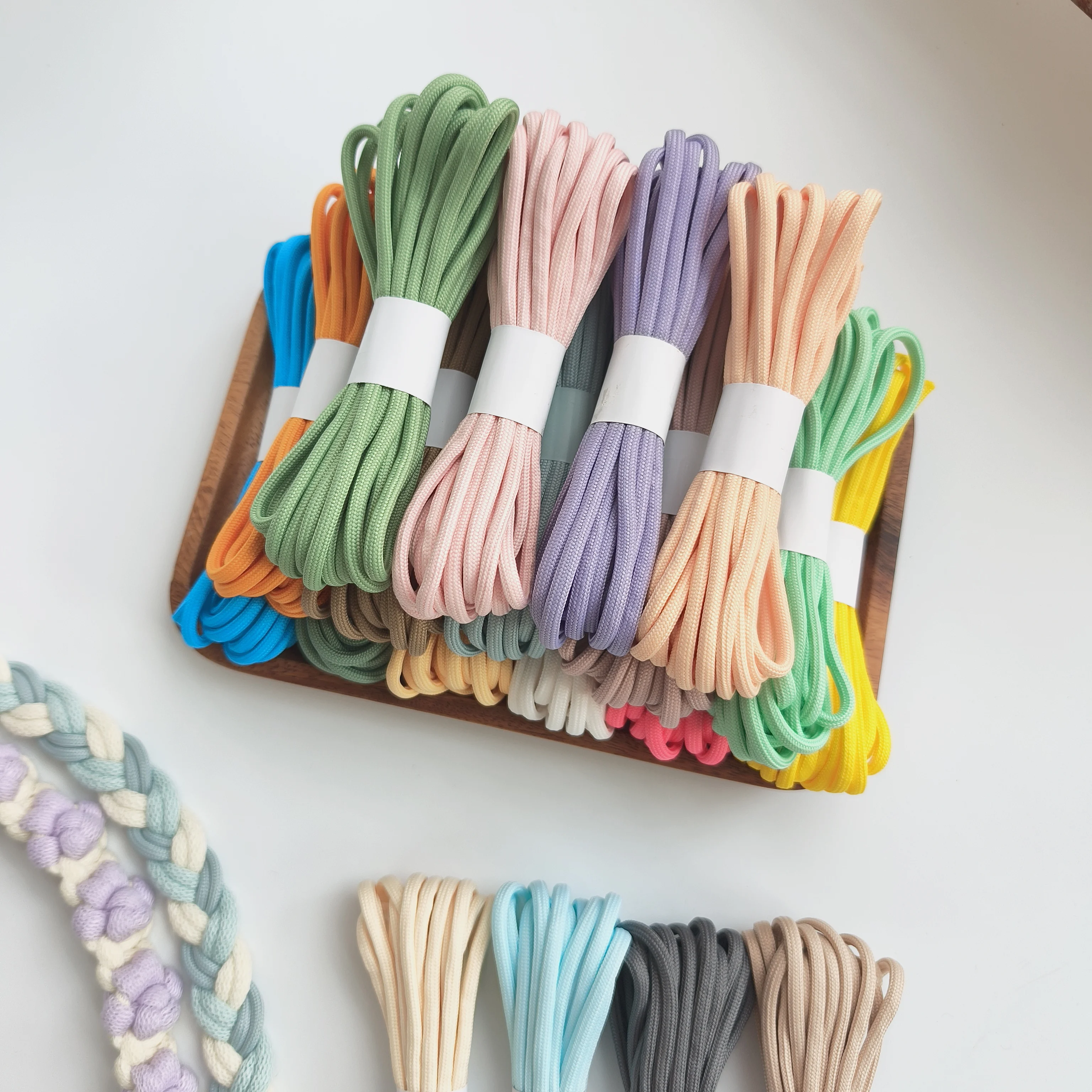 Premium 5mm Polyester Braid Rope for DIY Projects and Crafting