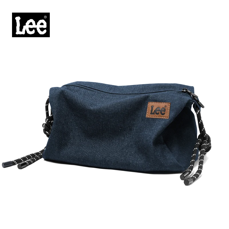 LEE Simple Lightweight Stylish Square Denim Shoulder Bag Women Man