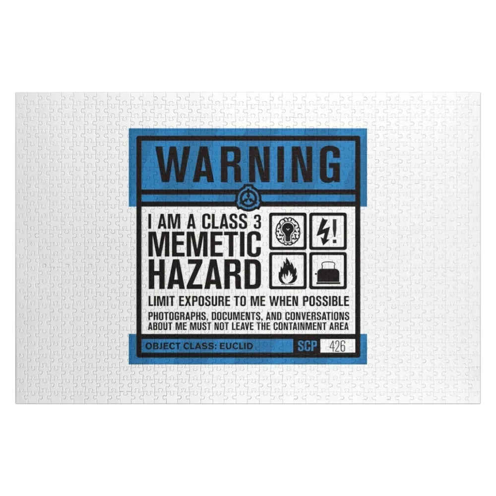 SCP 426 Warning Sign Jigsaw Puzzle Custom Personalized Gift Married Puzzle