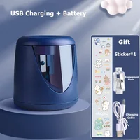 With Decorative Sticker Battery/USB/Charging Creative Stationery Mechanical Tool Switch Automatic Electric Pencil Sharpener 2