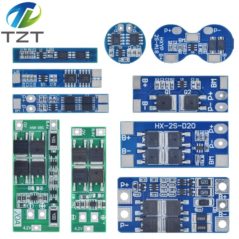 Battery Protection Board 2S 3A 4A 5A 8A 10A 13A 20A 7.4V 8.4V Li-ion 18650 Lithium battery protection board / BMS board Standard / Balance
