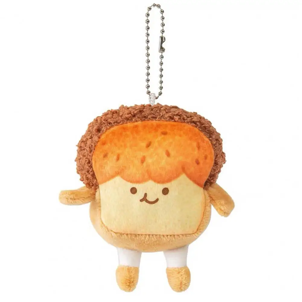 

Cartoon Plush Pendant Lovely Toast/Red Bean/ Cheese Bread Plushies Hanging Ornament Cartoon Stuffed Doll Key Ring Bag Pendant