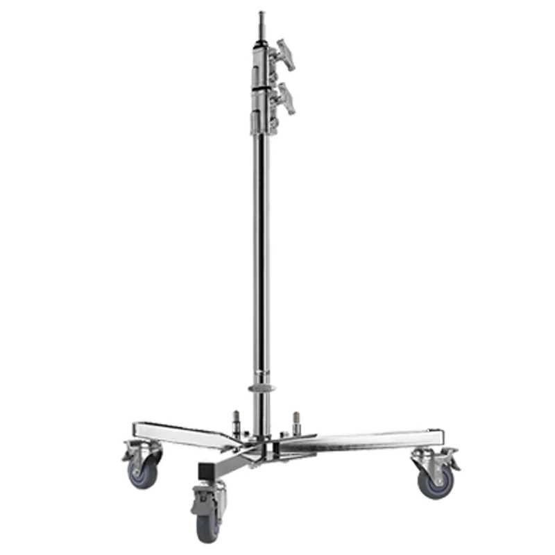 Photography mobile light stand stainless steel pulley bracket folding notebook tray light stand 1.8m short foot floor