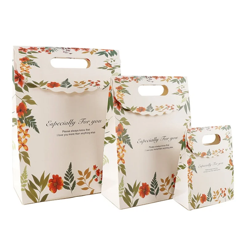 

Портативные бумажные пакеты для покупок с логотипом на заказ, бумажные пакеты с ручками