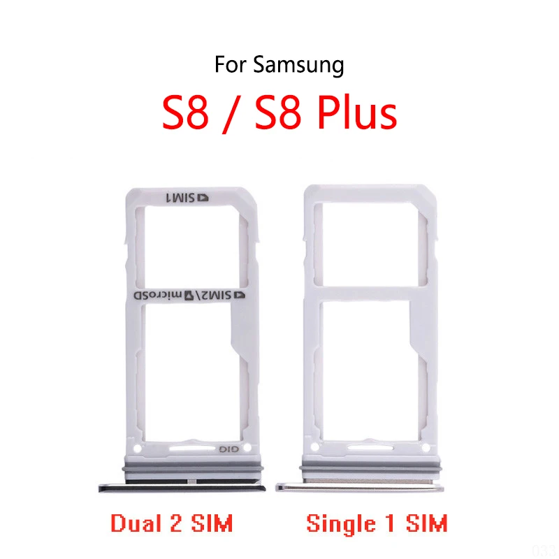 

50PCS/Lot For Samsung Galaxy S8 G950 G950F / S8 Plus G955 G955F New SIM Card Slot Tray Holder Sim Card Reader Socket