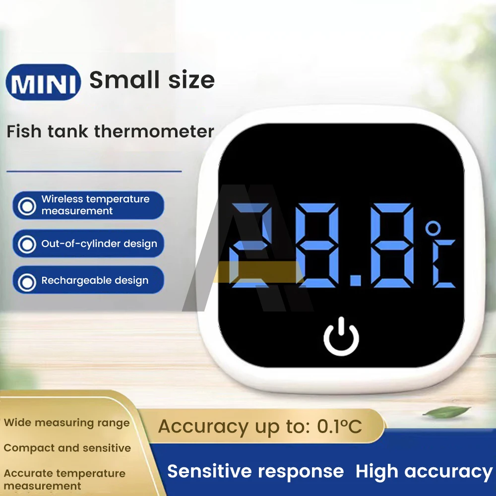 

Self-Adhesive Thermometer 0-60℃ LCD Digital Fish Tank Thermometers Monitor With battery Temperature Meter for Aquarium