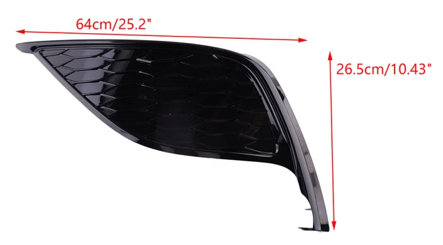 Right Side Fog Light Cover For 2018-2020 Toyota Camry SE - Black Textured Replacement