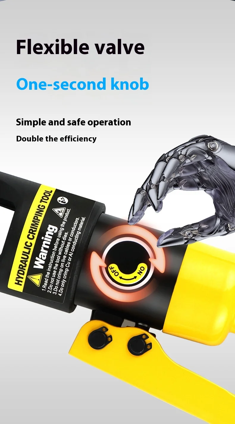 Manual Hydraulic Tool Anti Theft Manual Quick Crimping Pliers Copper Aluminum No