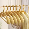 Clothes store clothes rack thick wide shoulder non-slip winter clothes drying rack hangers no trace support 3