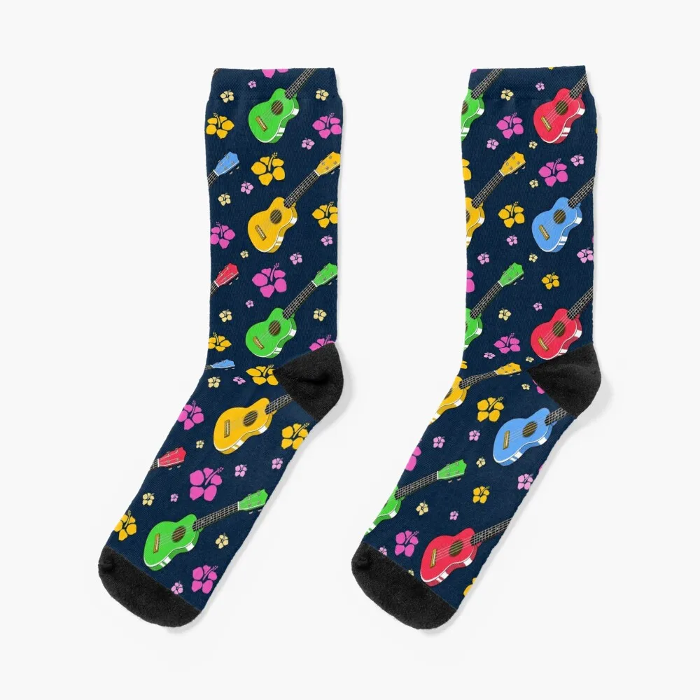 

Ukulele Pattern Socks heated floor funny sock funny gifts Girl'S Socks Men's