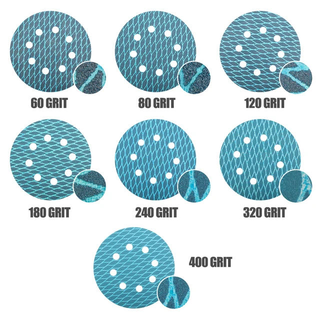 Auniwaig 12-Pack Sanding Sponges - 150 Grit Coarse, Blue, Washable & Reusable (4.72" X 3.86")