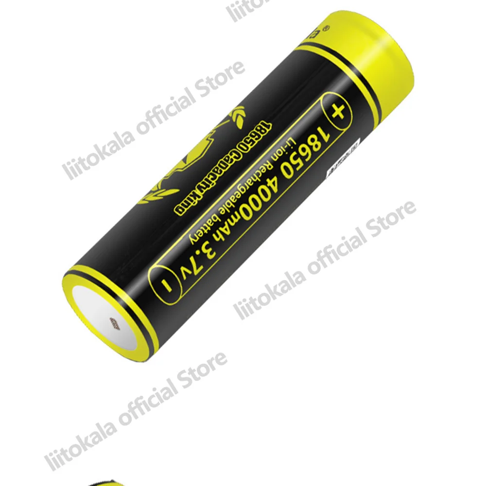 Battery inside a flashlight