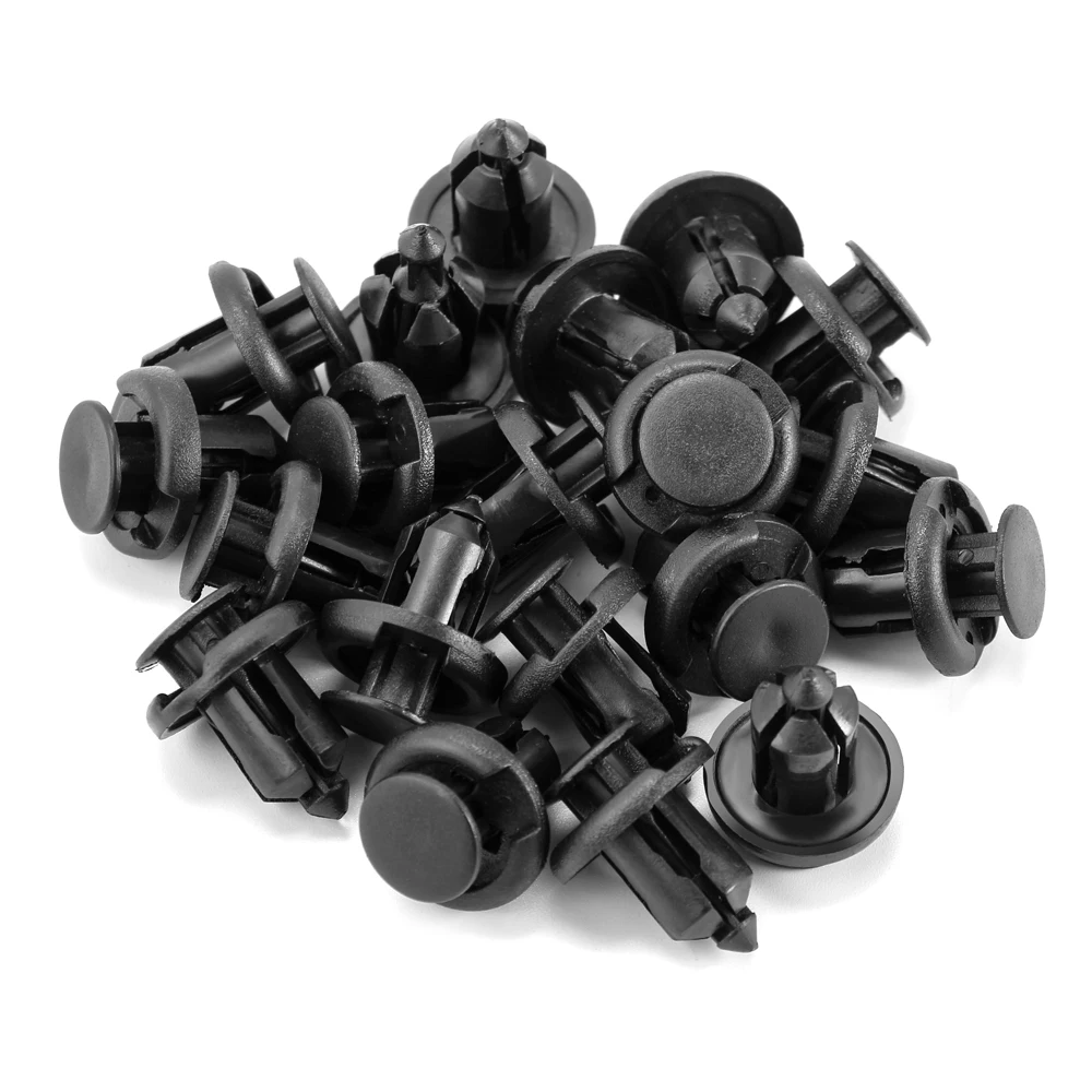10mm 20Pcs 자동차 자동차 범퍼 클립 리테이너 패스너 리벳 도어 패널 펜더 라이너 혼다 어코드 Civic CRV HRV Pilot Odyssey