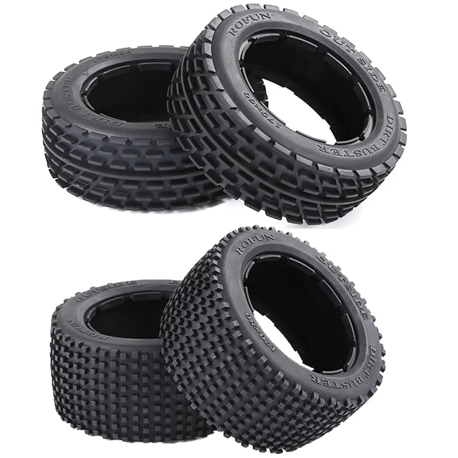Kit 4 Pièces Mousse Intérieure Pour Pneu Bleu - Compatible RC 1/5 HPI Rovan KM Baja 5B SS Buggy