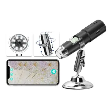 Analizzatore Cutaneo 1000X, Dermatoscopio Wireless, Analizzatore per Viso e Corpo, Microscopio Elettronico Professionale per Bellezza e Salute