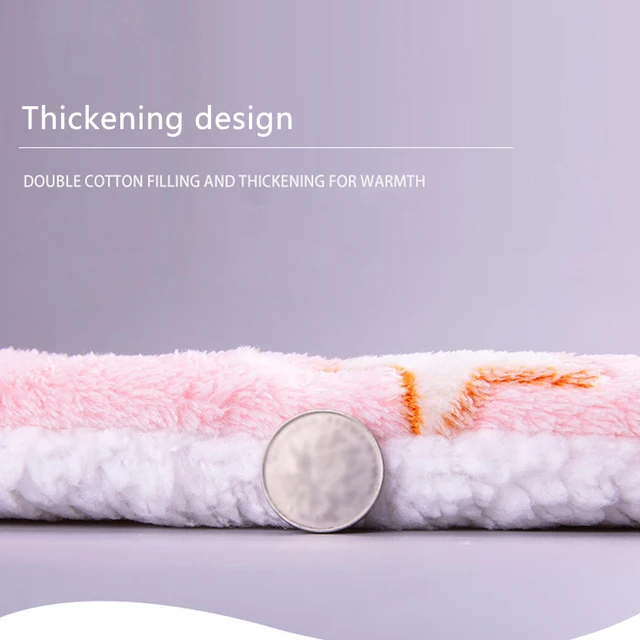 Flannel Small Dog Mat Winter Warm Medium Cat Sleeping Mat Puppy House for Large Dogs Blanket Comfortable Puppy Bed Cushion 4