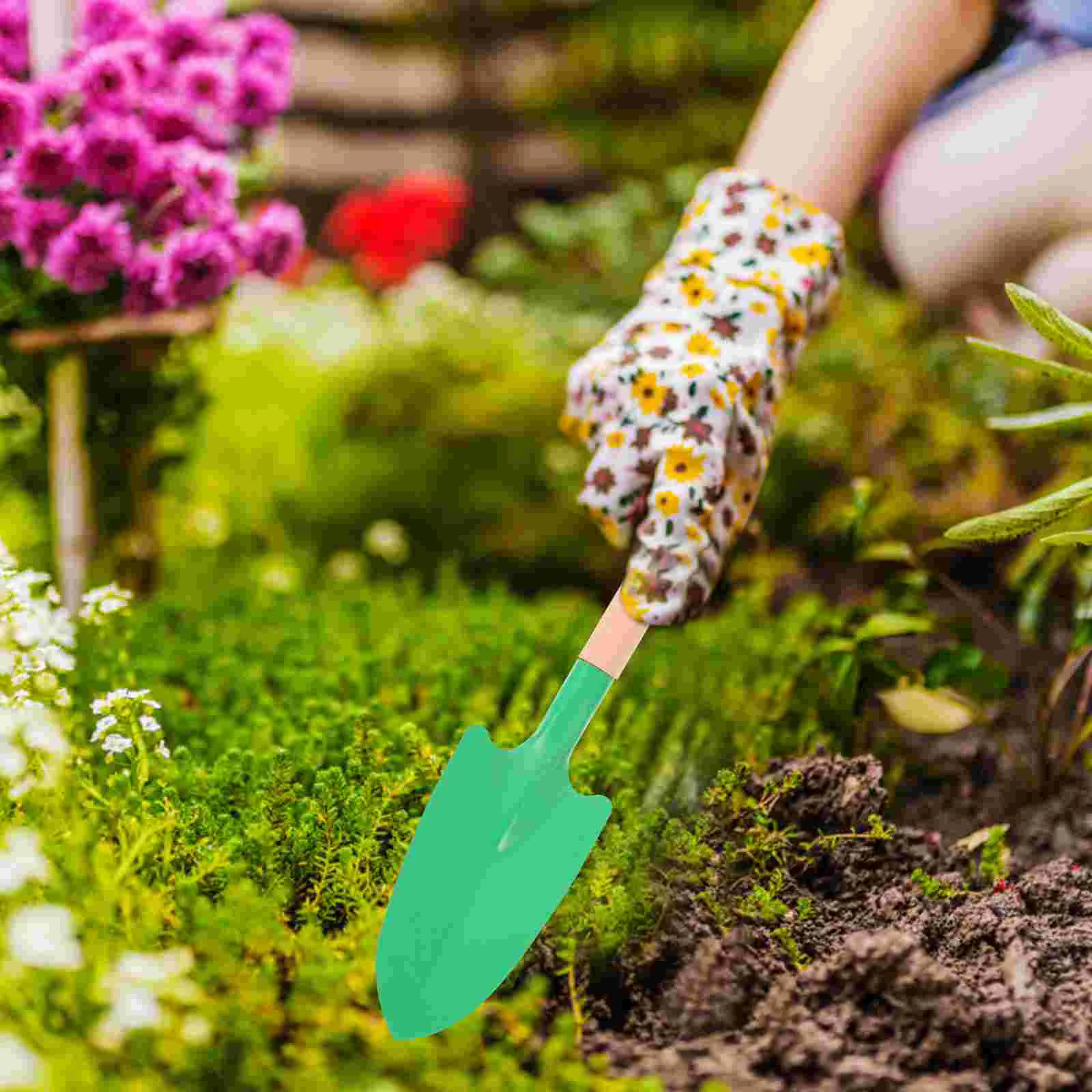 10 Pcs Succulent Planters Wooden Handle Gardening Tool Tools Planting Spade