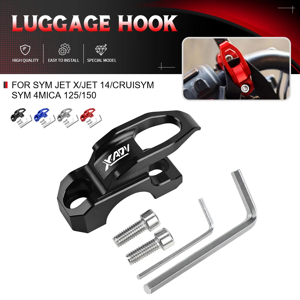 

Hook Hanger Brake Master Cylinder Bag Helmet Holder For SYM JET X/JET 14/CRUiSYM SYM 4MICA 125/150 Clamp Bracket Accessories