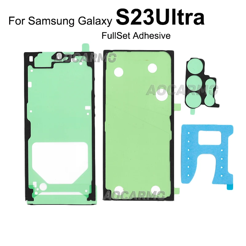 Phone Adhesive Stickers Aocarmo For Samsung Galaxy S23 Ultra S23U Back Battery Rear Cover Waterproof Sticker Glue Front Screen LCD Adhesive Replacement
