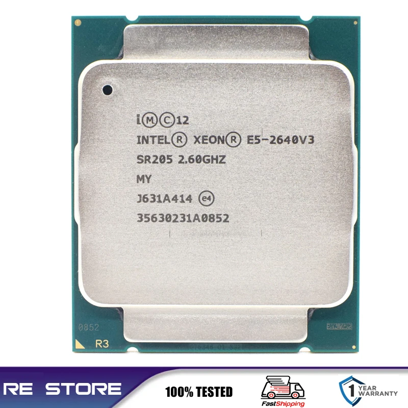 Used Intel Xeon E5 2640 V3 Processor SR205 2.6Ghz 8 Core 90W Socket LGA ...