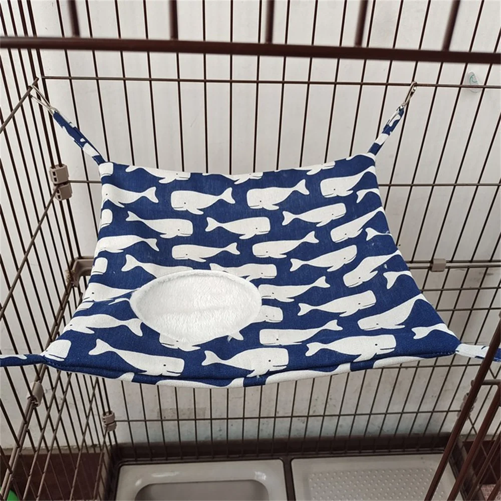 Hamster Hanging Hammock Guinea Pig Ferret Sugar Glider Toys Hanging Bed Sleeping Bag Swing for Cage Accessories Small Animal