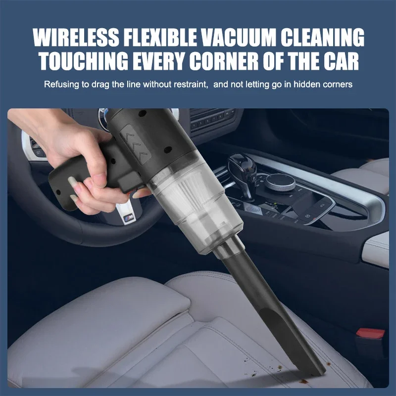 2900000pa Car Wireless High Power Vacuum Cleaner 120W 3-in-1 Portable Handheld For Home Rechargeable Auto Cordless Cleaner 2026 4
