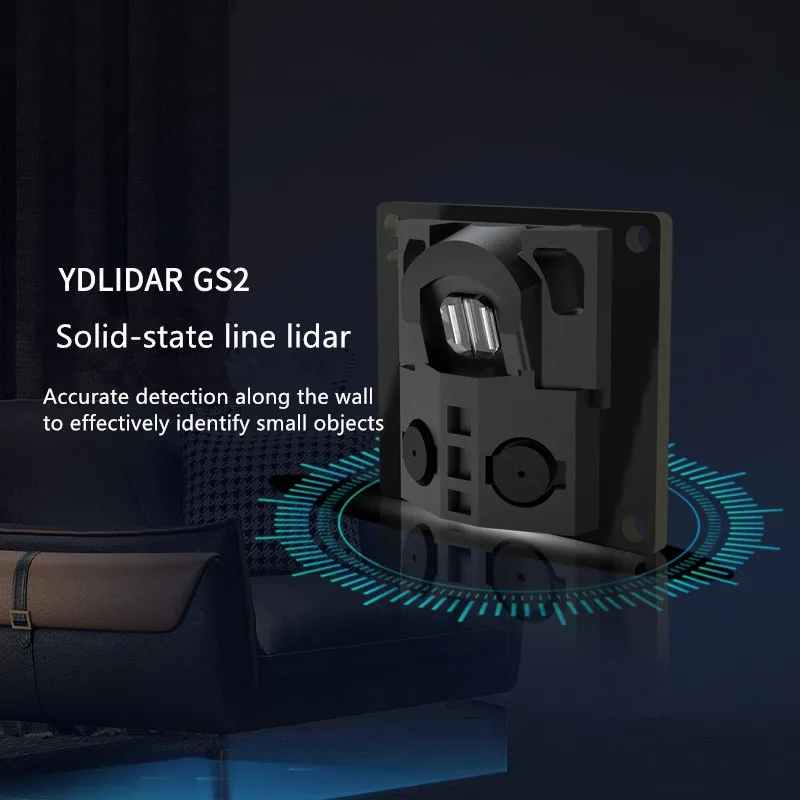 EAI solid state line laser radar ranging sensor module YDLIDAR GS2 sweeper robot obstacle avoidance line lidar module 2