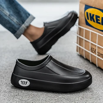 أحذية الشيف الجديدة إيفا تنفس المضادة للانزلاق النفط والدليل على كسول النعال عارضة أزياء تنوعا قدم واحدة في الهواء الطلق المشي أحذية المطر 6