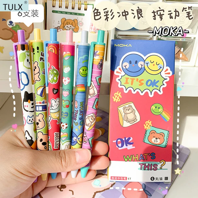 4pcs Kawaii Stationery Cute Gel Pens Cute Stationary Japanese Pens