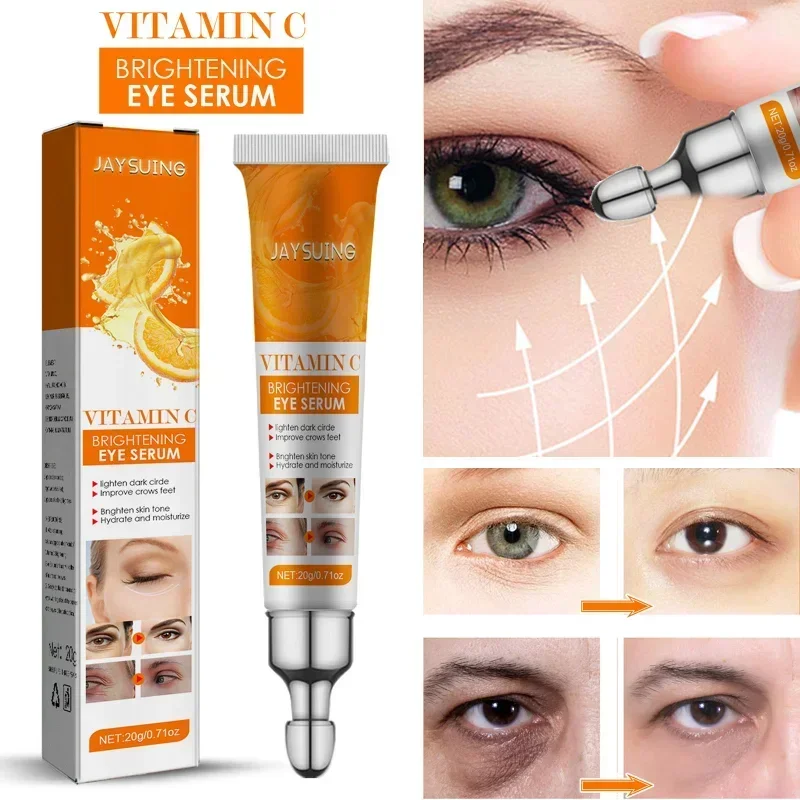 Vitamin C Remove Dark Circle Eye Serum Eye Bags Treatment Cream Anti Wrinkle Eye Skin Lifting Firming Fine Lines Eyes Products