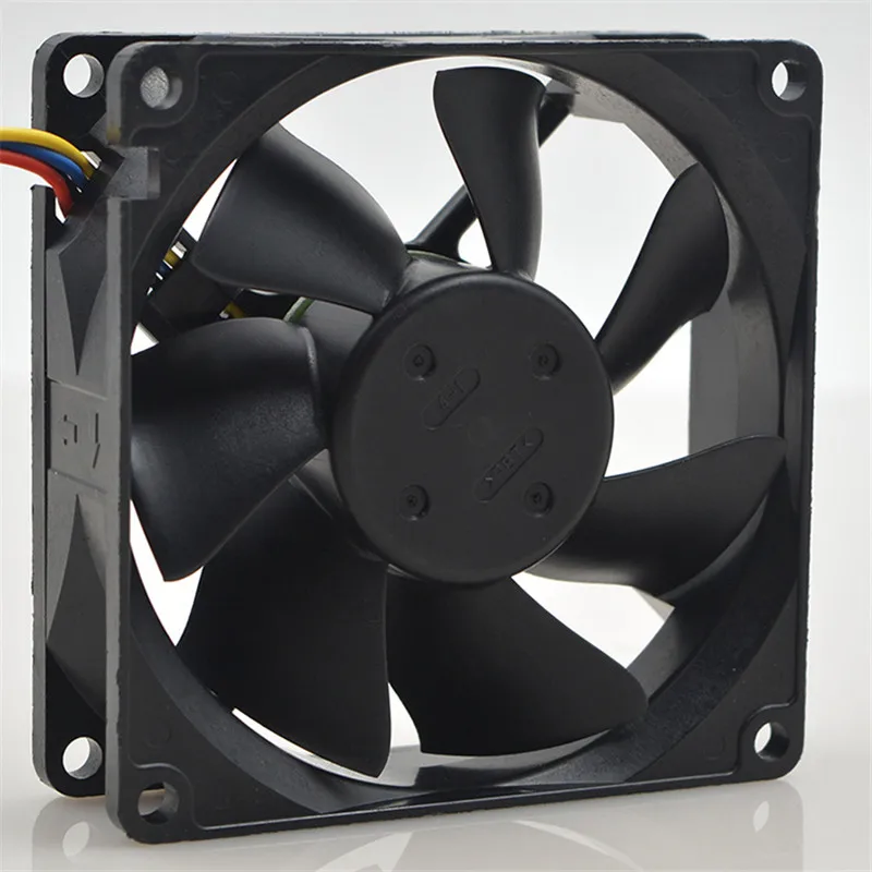 PWM �µ� ���� ���� �ð� ��ǳ��, NMB-MAT 3110RL-04W-B86 DC 12V 0.65A 8cm 8025 80x80x25mm, 4 ���̾�