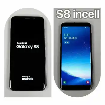 1 Pezzo Display Piatto INCELL per SAMSUNG Galaxy S8 SM-G950 G950F S8 Plus SM-G955 G955F, Schermo LCD Touch Screen Digitizer di Ricambio