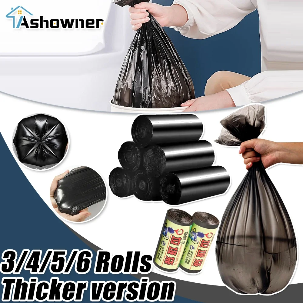 

Disposable Trash Pouch 20Pcs/1Roll Thickened Household Waste Bag Kitchen Storage Garbage Plastic Bags To Portable Cleaning Waste