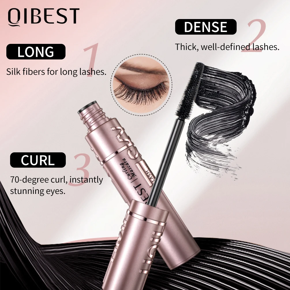 QIBEST 4D Sky Mascara Volume Waterproof Lash Extensions Makeup Silk Graft Growth Fluid Professional Rimel for Eye Cosmetic 11g