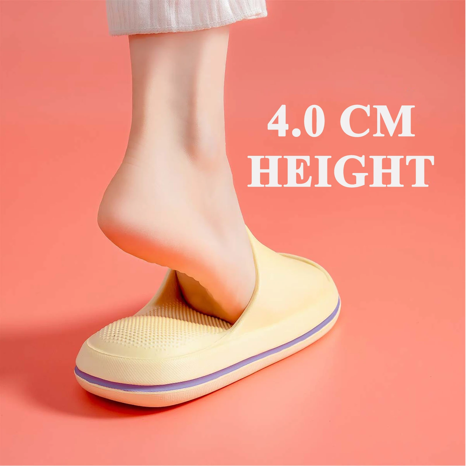 Cute Cloud Home Pillow Slides Men EVA Soft House Slippers Beach Platform Heels Women Shower Shoes Indoor Colorful Sandals Summer