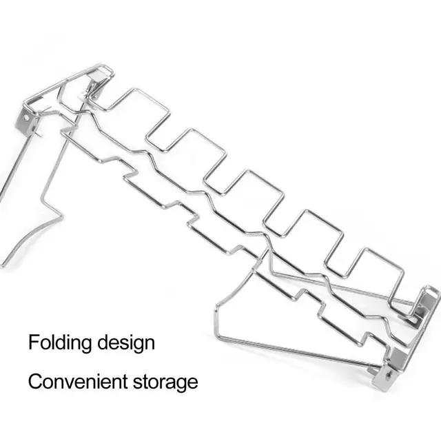Hasznos Pörkölt Csirkecomb Állvány Rozsdamentes Acél Rés Nyílás Tervezés Piknik Nem Tapadott - Image 2